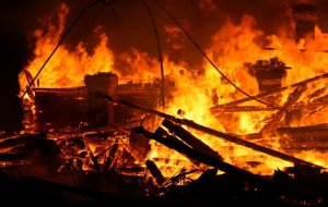 В результате пожара в Волховском районе погиб человек